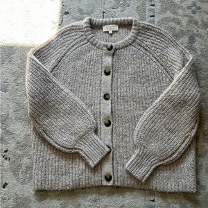 Sezane Emile cardigan light beige XS